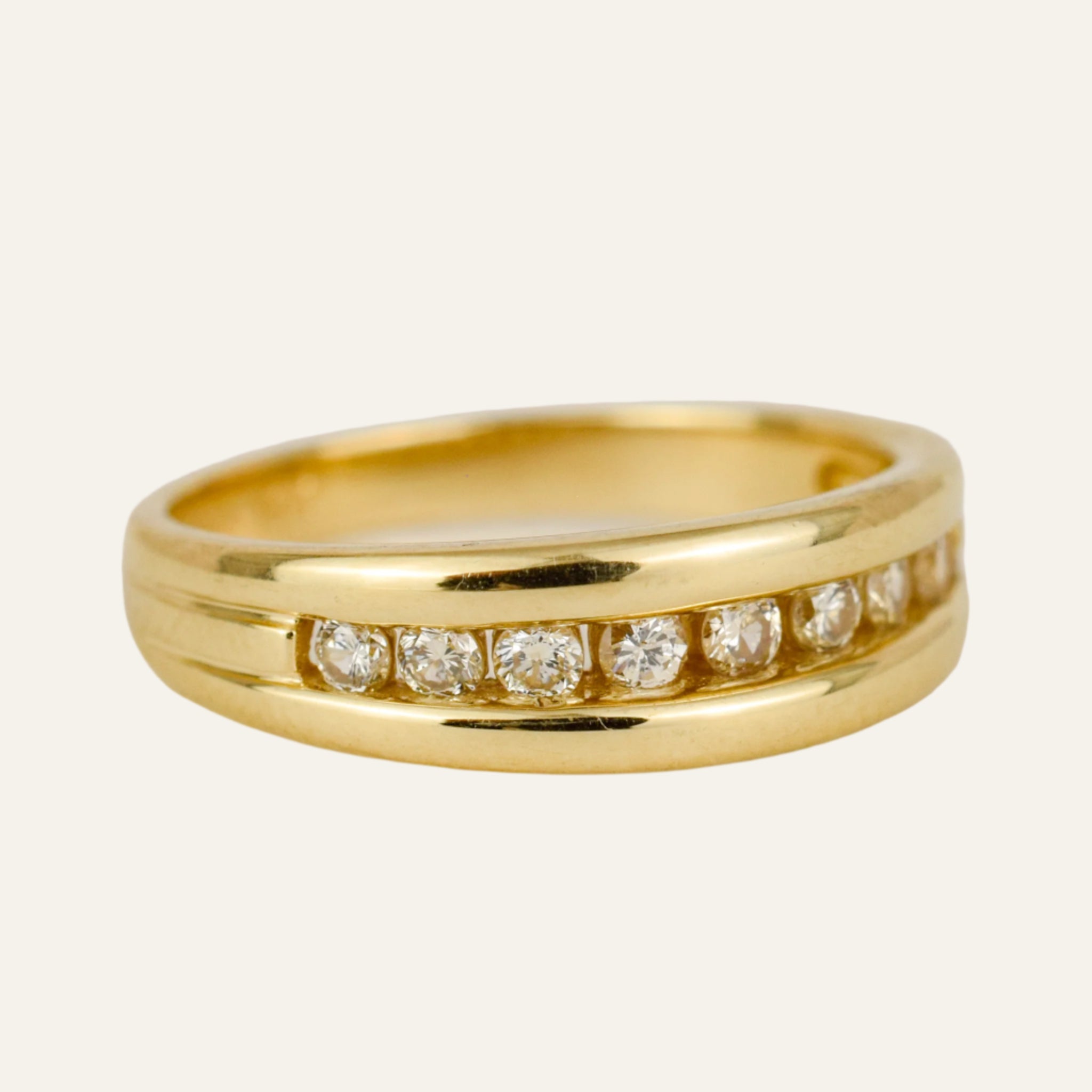 9 Diamond Channel Set Band