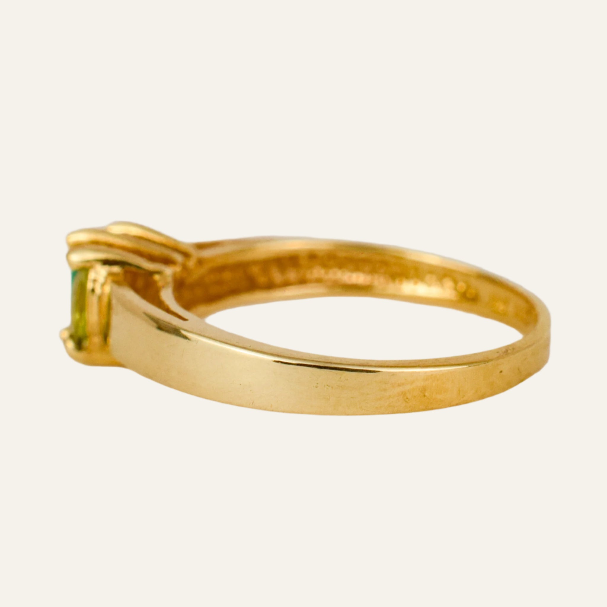 Green Marquise Trilogy Ring