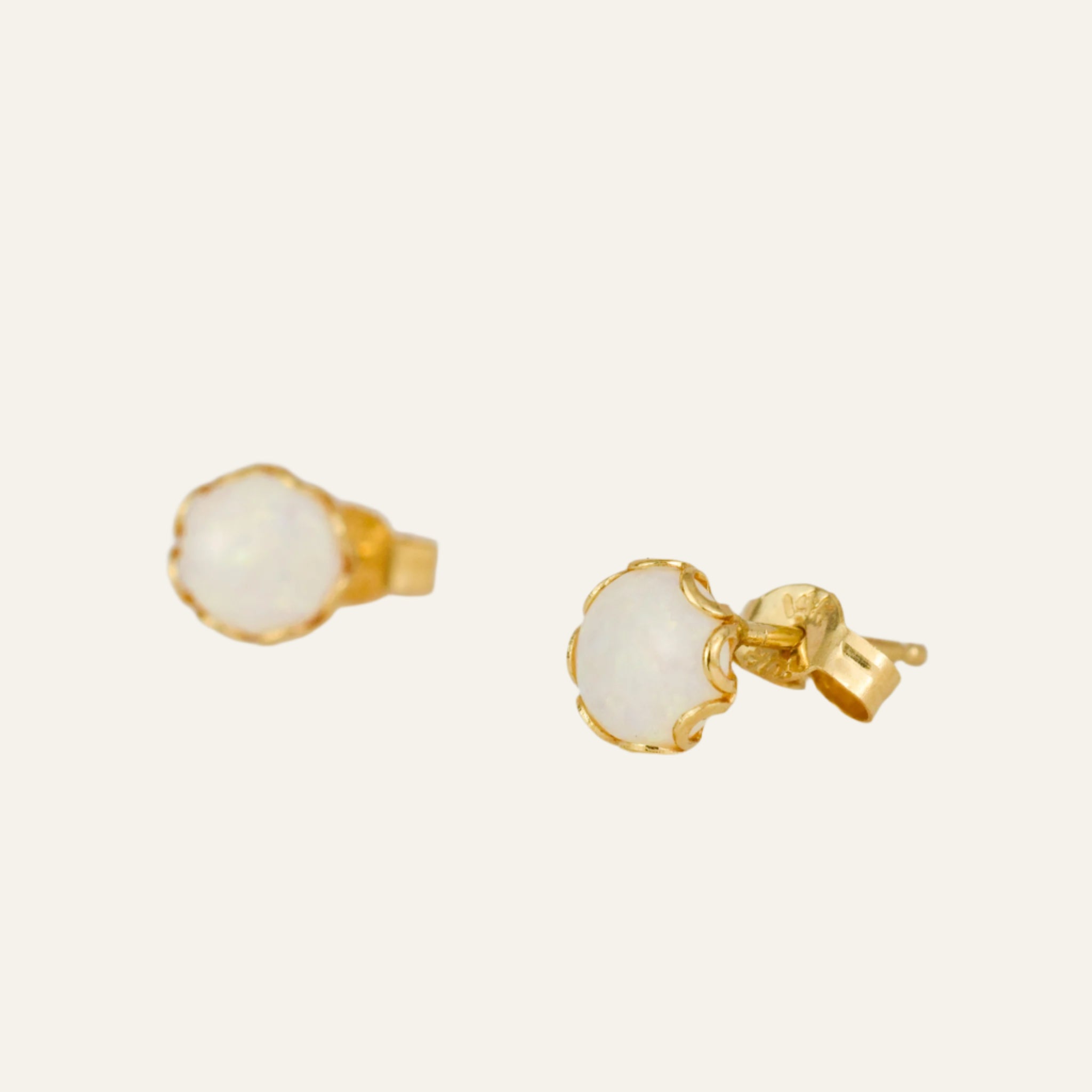Opal Stud Earrings