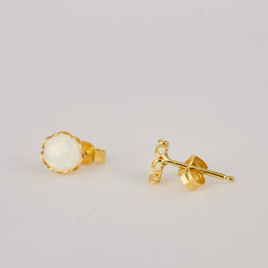 Opal Stud Earrings