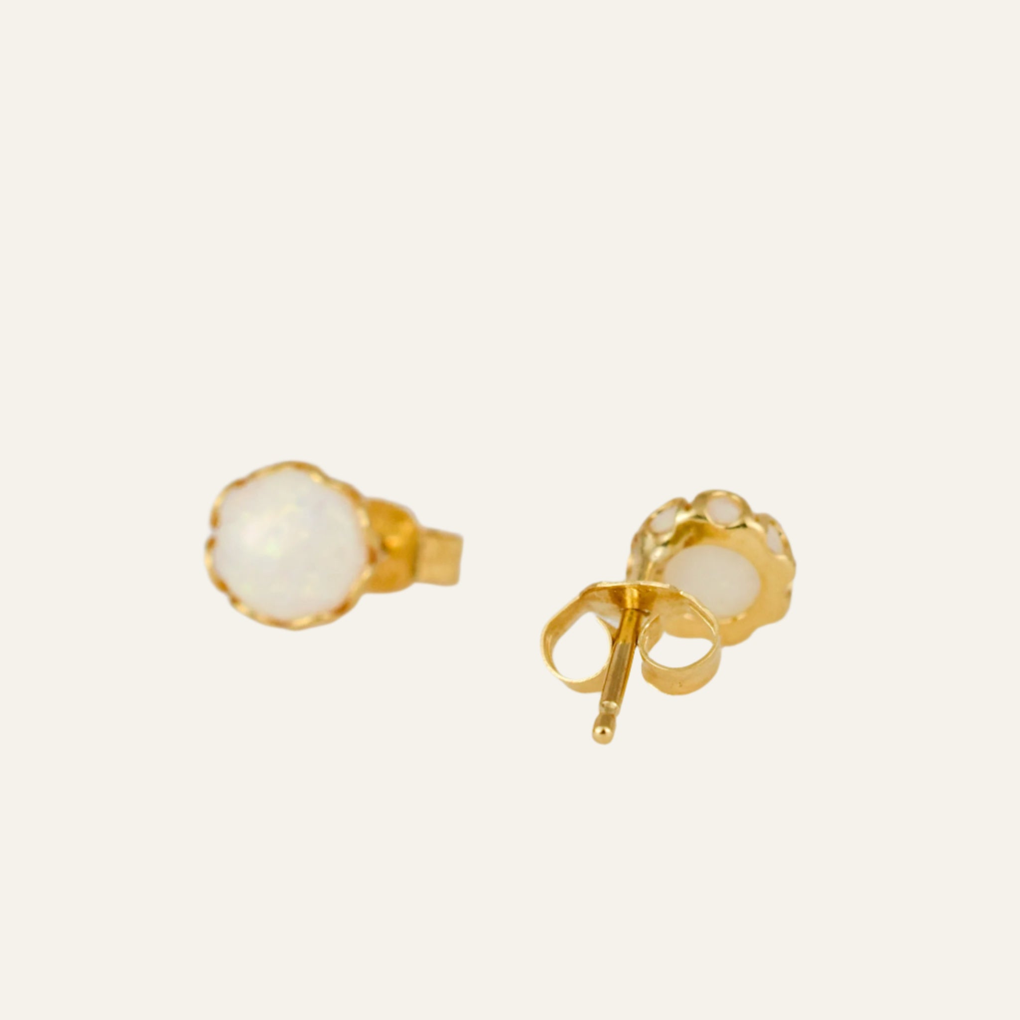 Opal Stud Earrings