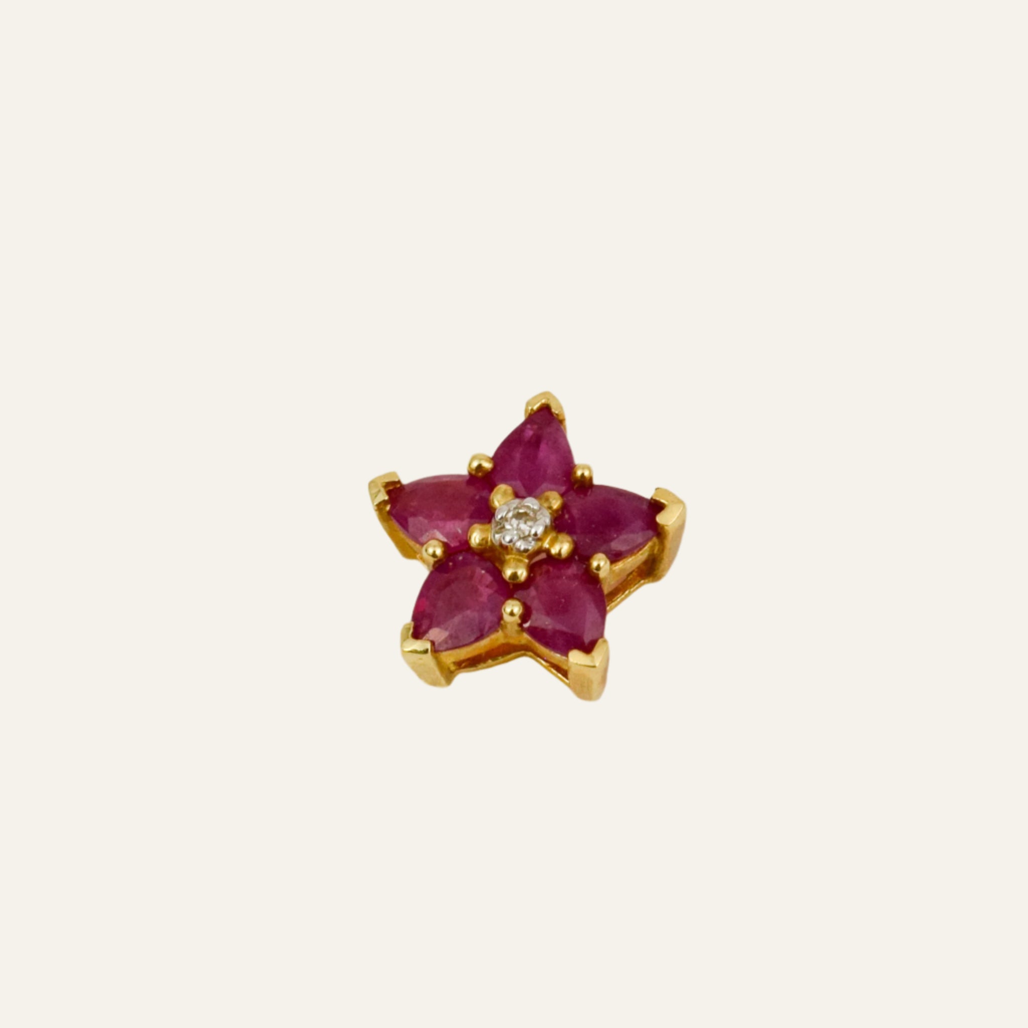 Ruby and Diamond Flower Slider
