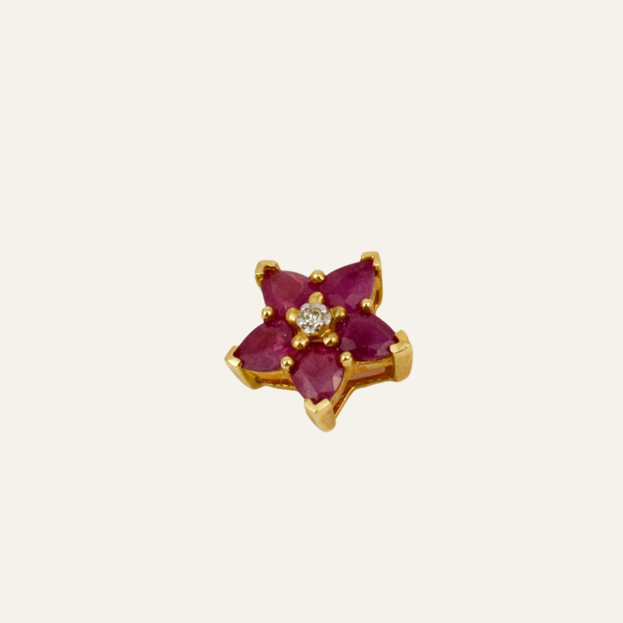 Ruby and Diamond Flower Slider