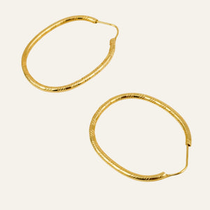 35.2mm Etched U-Shaped Hoop
