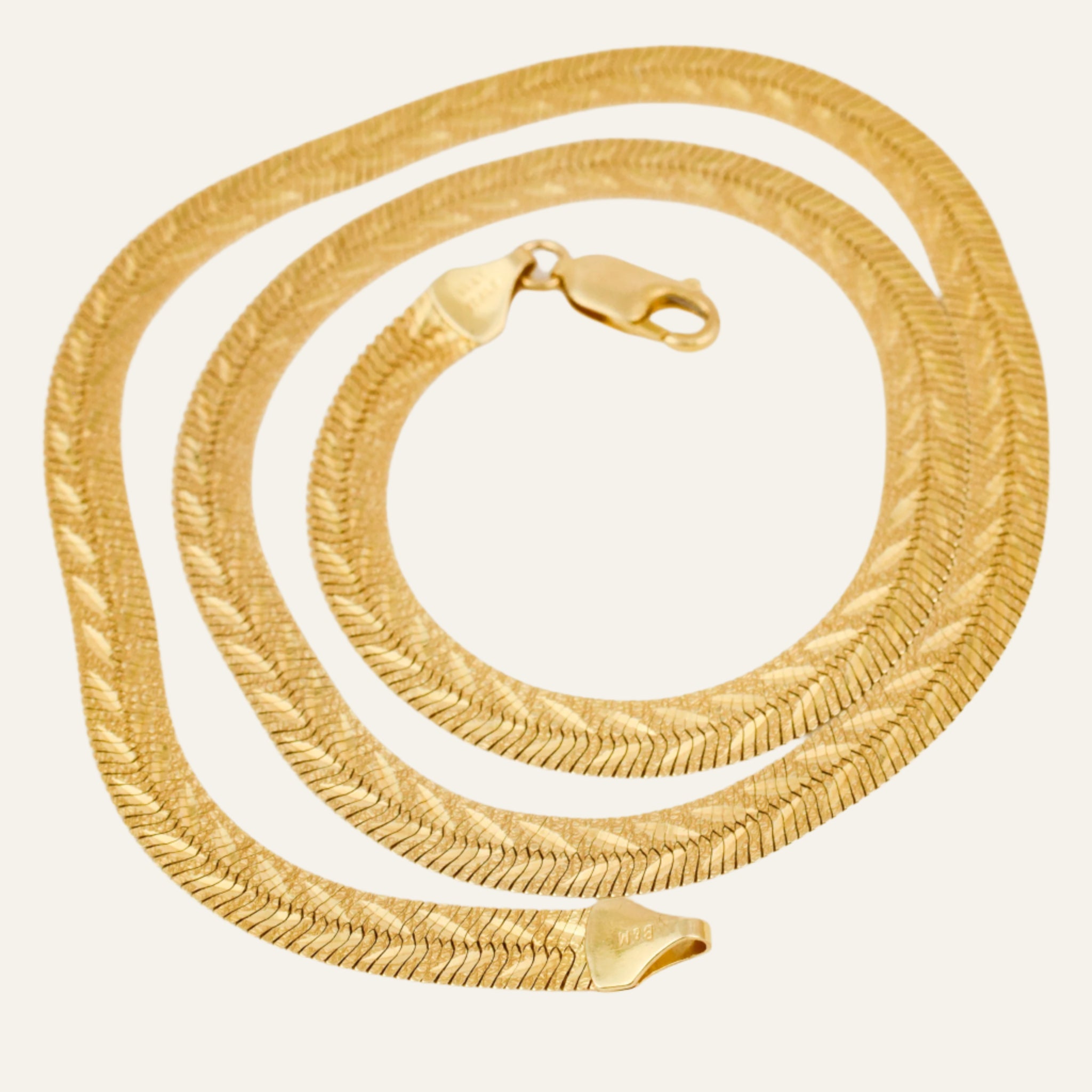 18.5" Double Sided Herringbone Necklace