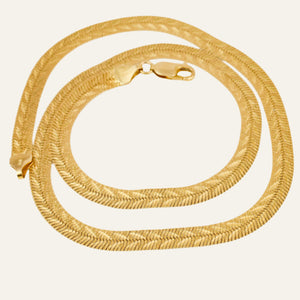 18.5" Double Sided Herringbone Necklace