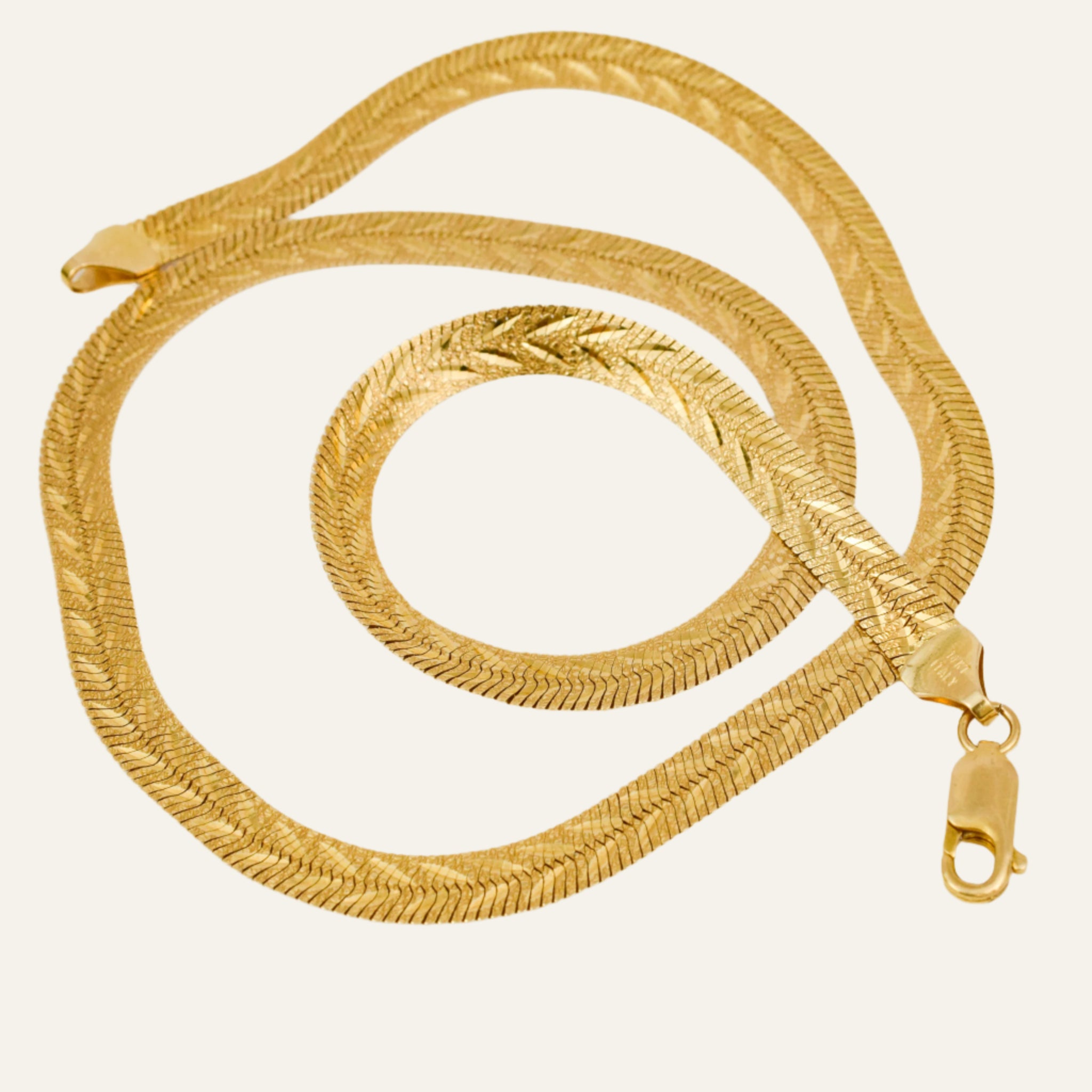 18.5" Double Sided Herringbone Necklace