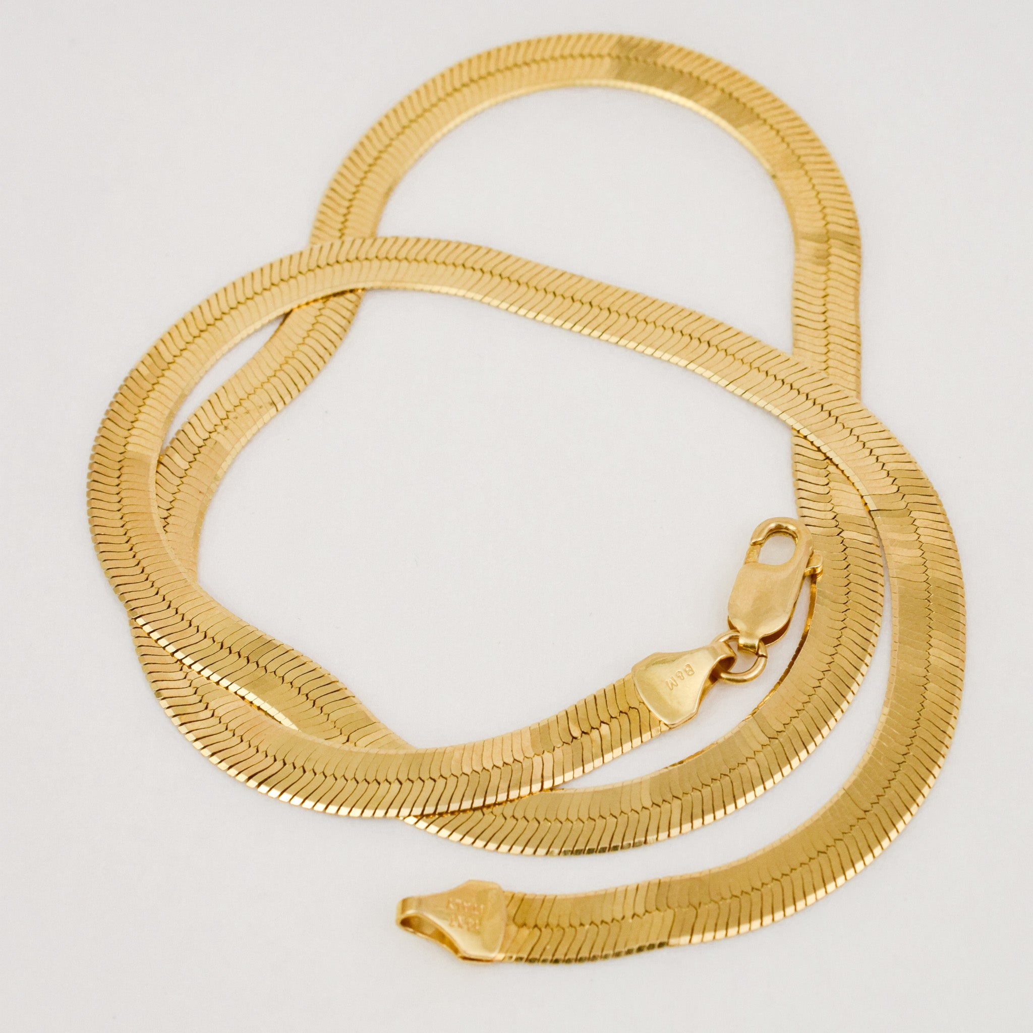 18.5" Double Sided Herringbone Necklace
