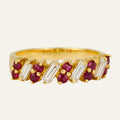 Ruby and Baguette Diamond Band
