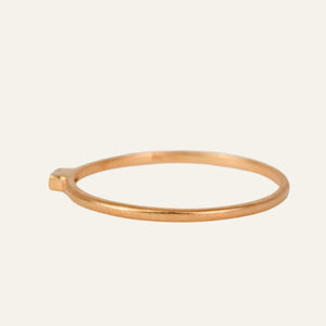 Minimalist Gold Baguette Ring