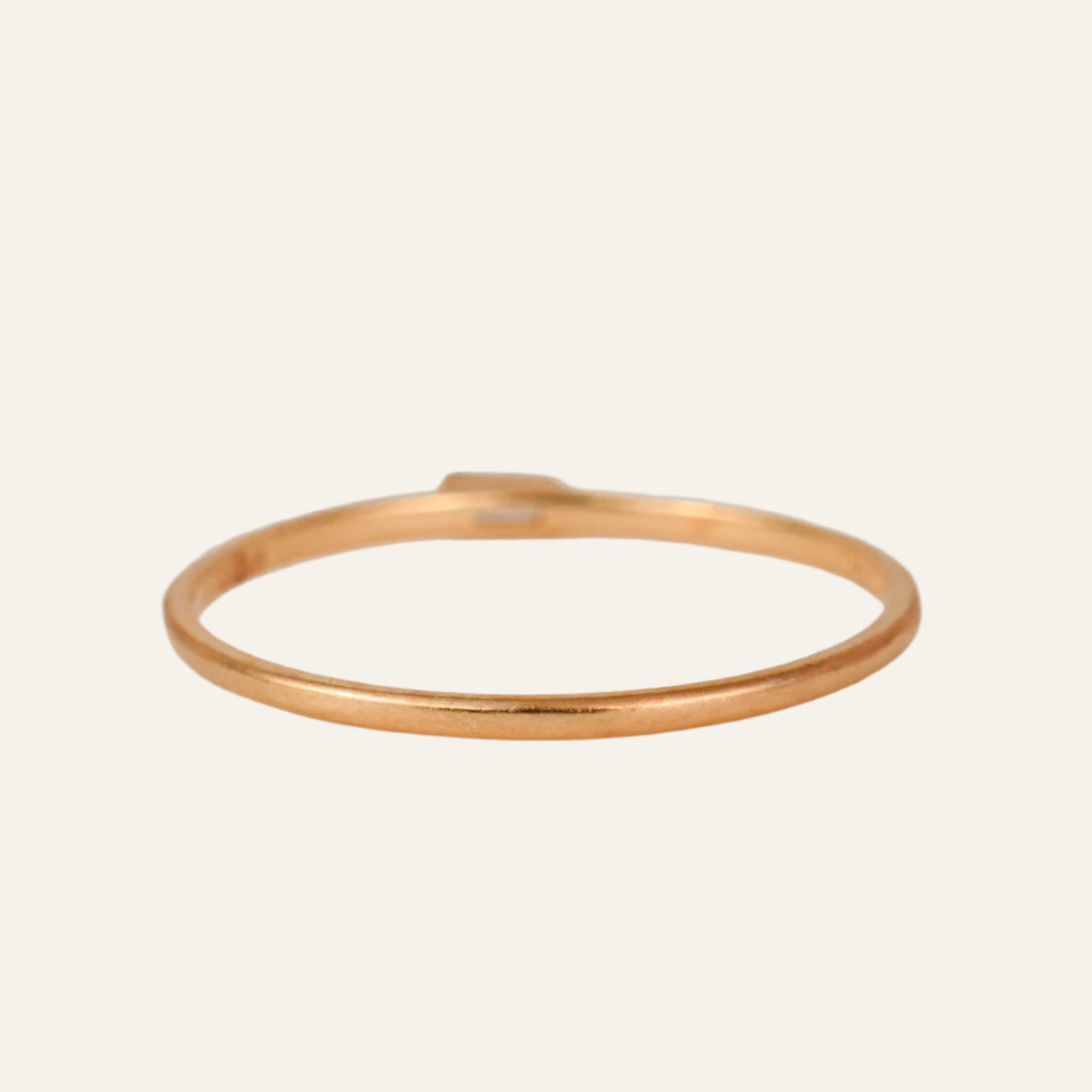 Minimalist Gold Baguette Ring