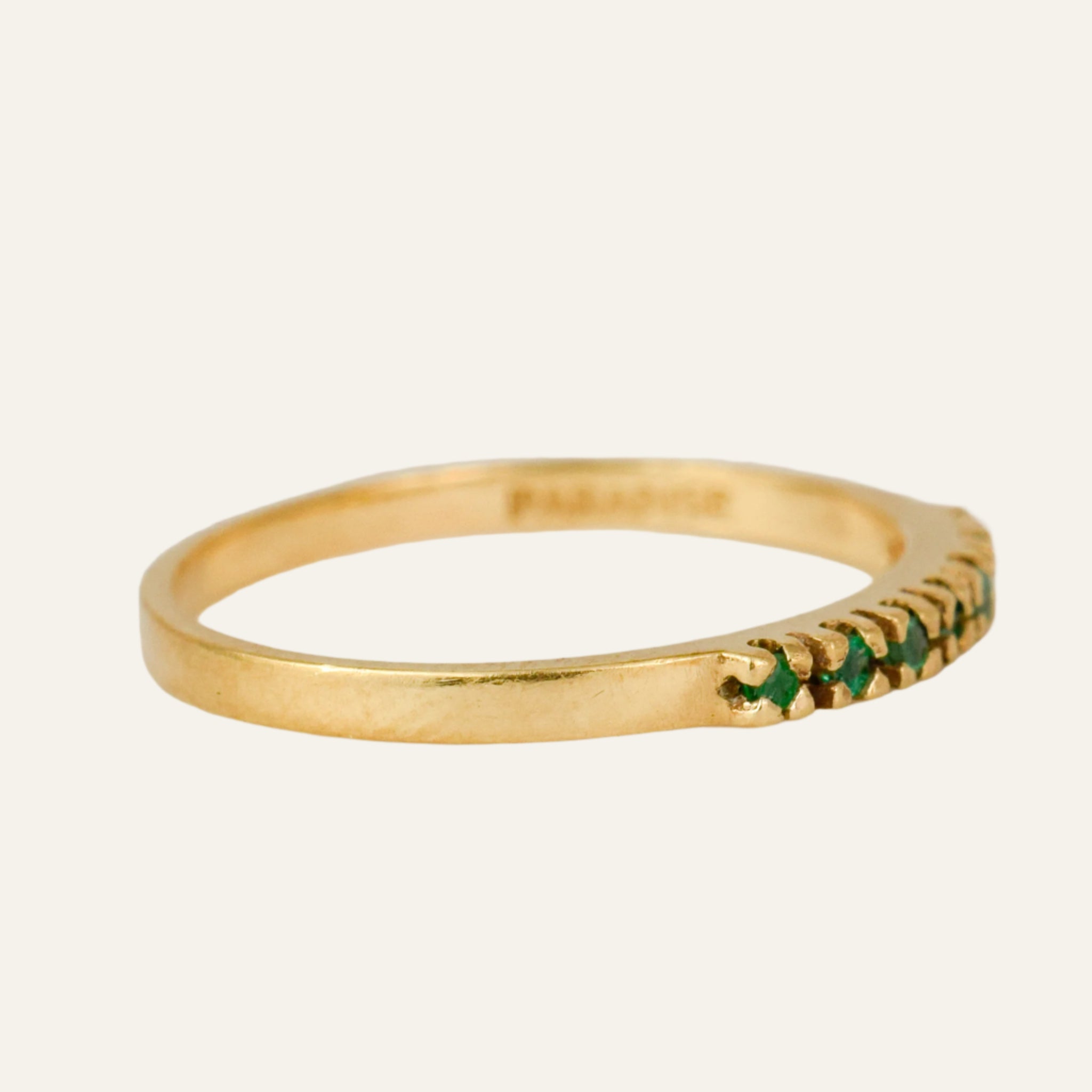 Dainty Emerald Ring