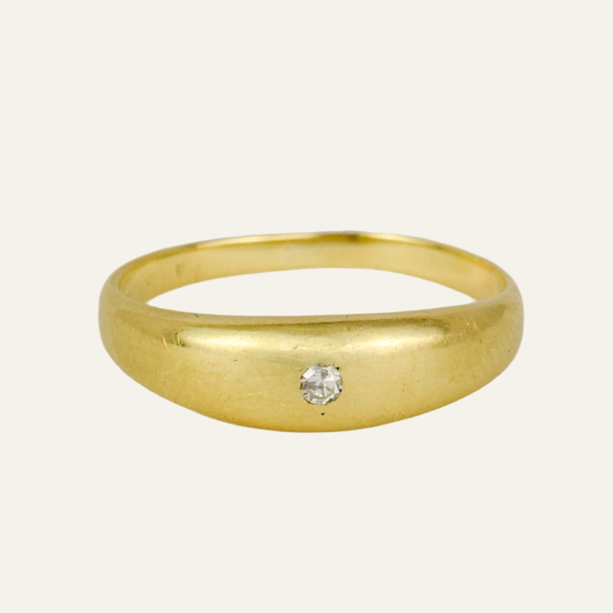 Solid Flush Set Diamond Band