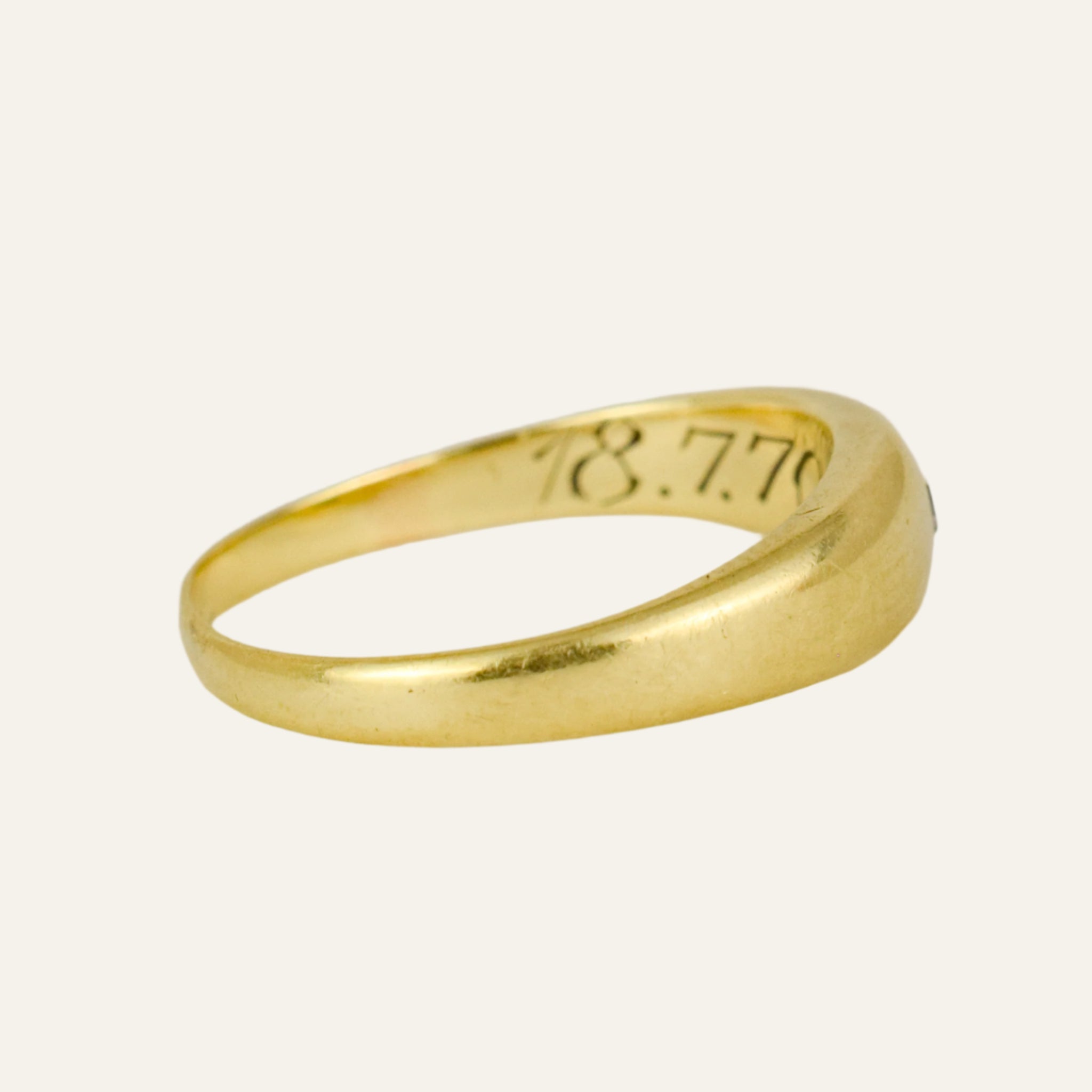 Solid Flush Set Diamond Band