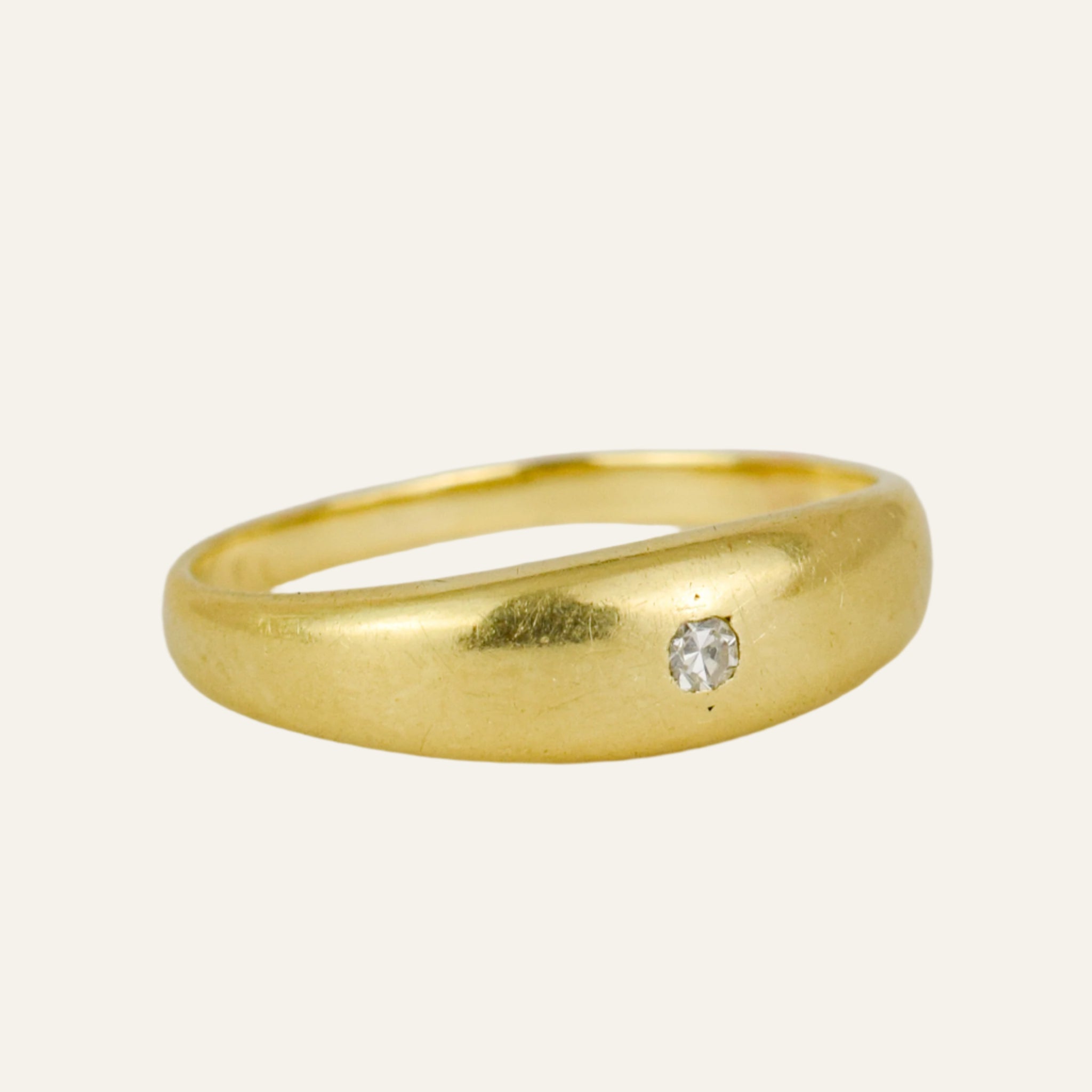 Solid Flush Set Diamond Band