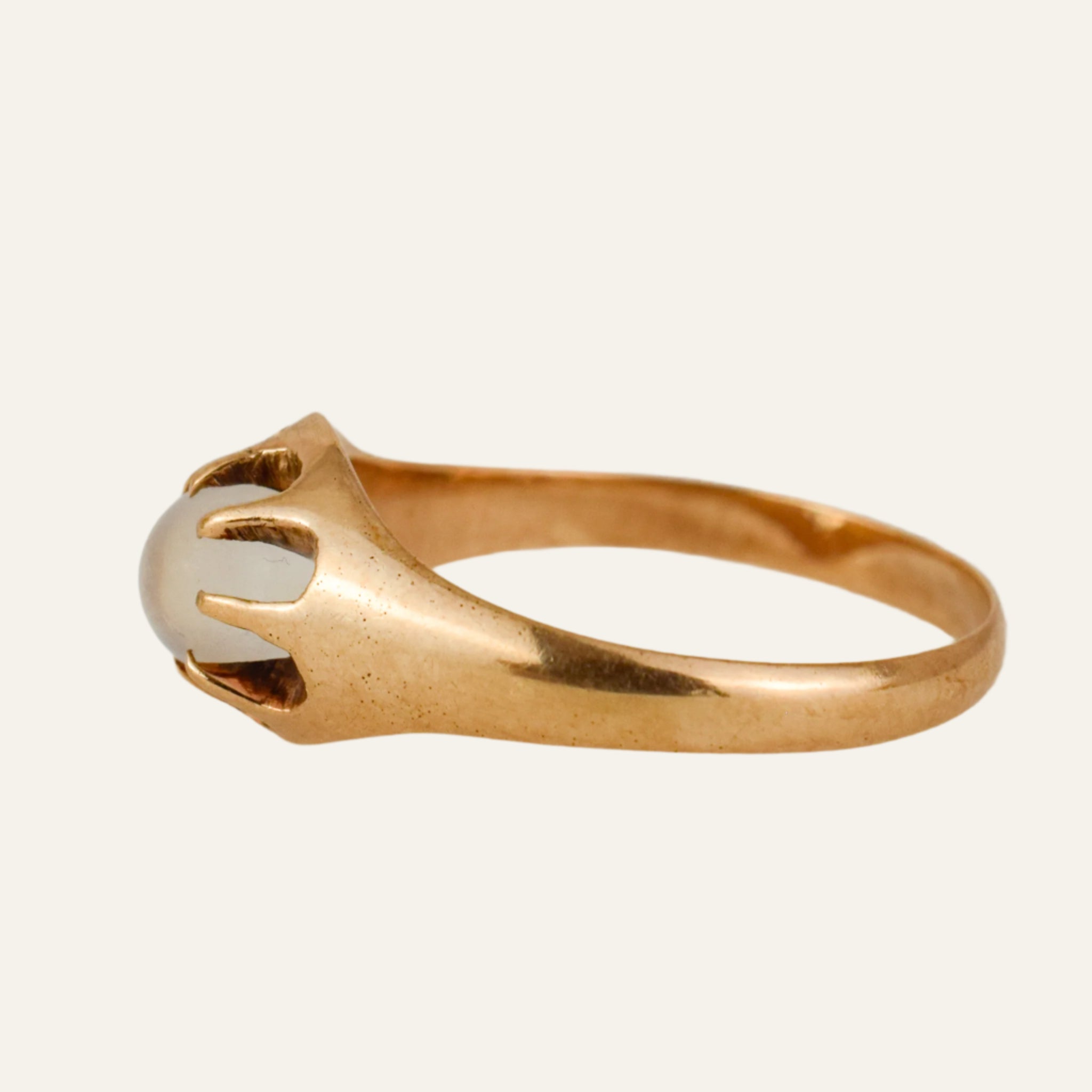 Moonstone Belcher Ring