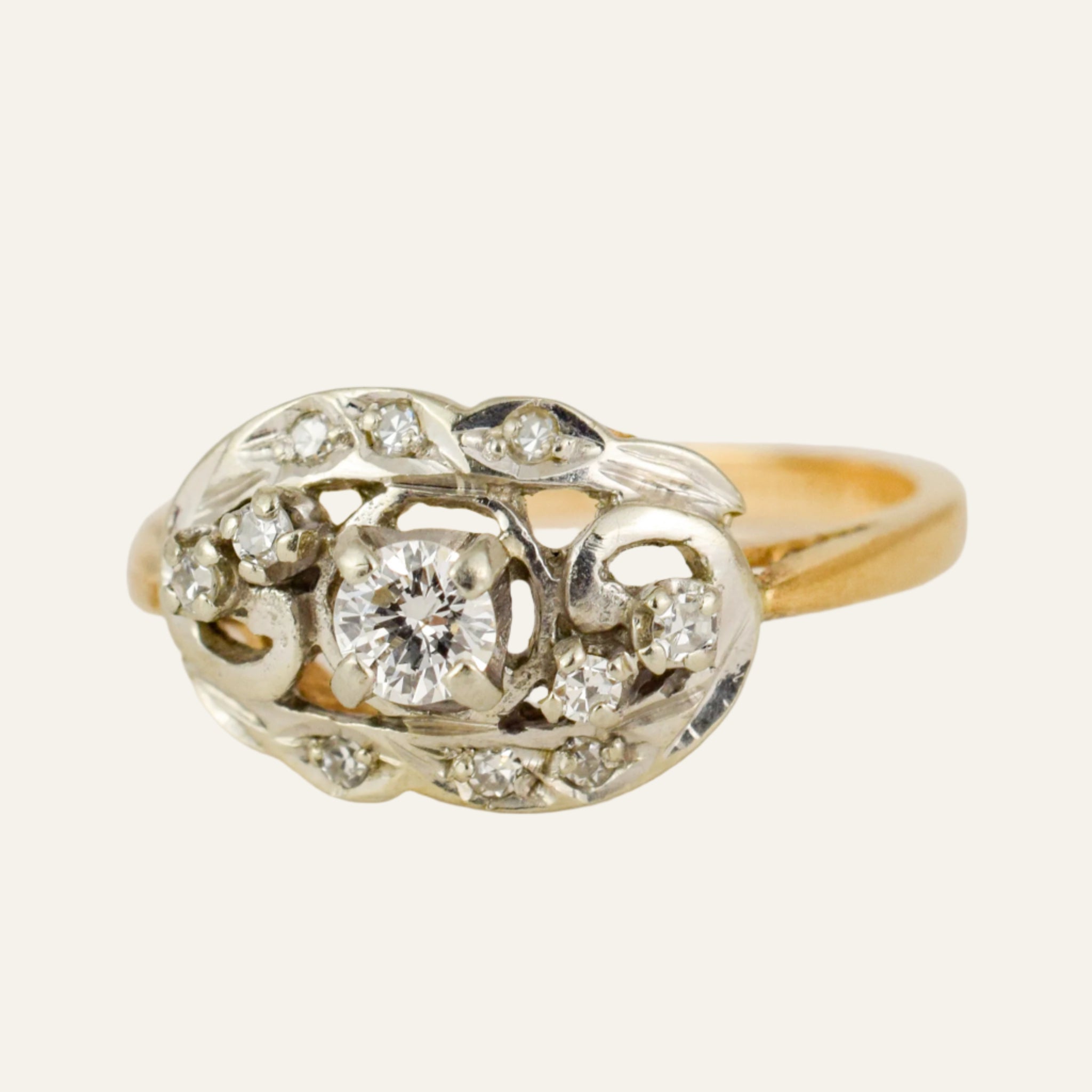 Antique Art Deco Diamond Trilogy Ring