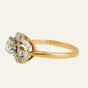 Antique Art Deco Diamond Trilogy Ring