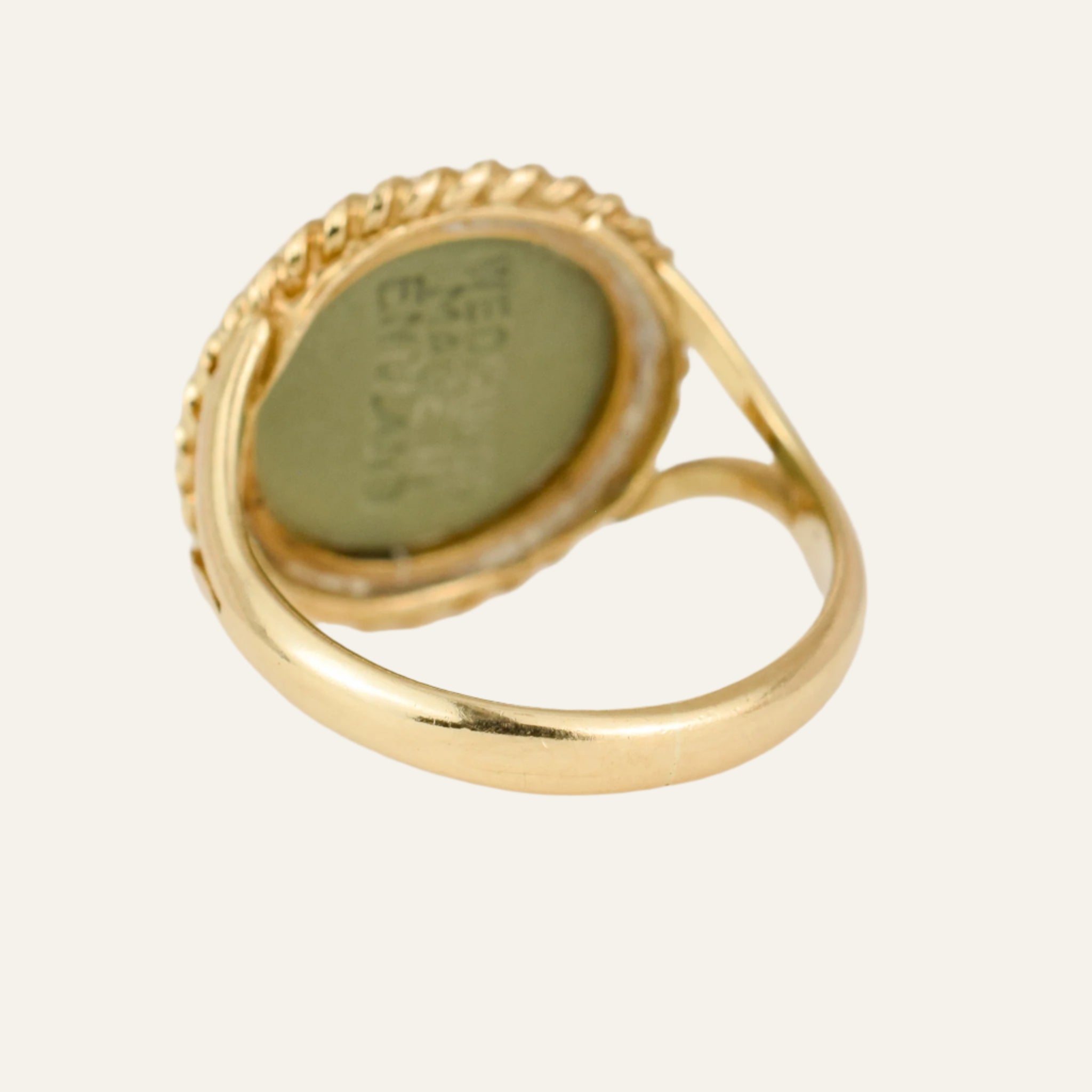 Sea foam Signet Ring