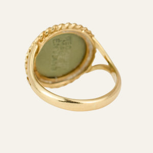 Sea foam Signet Ring
