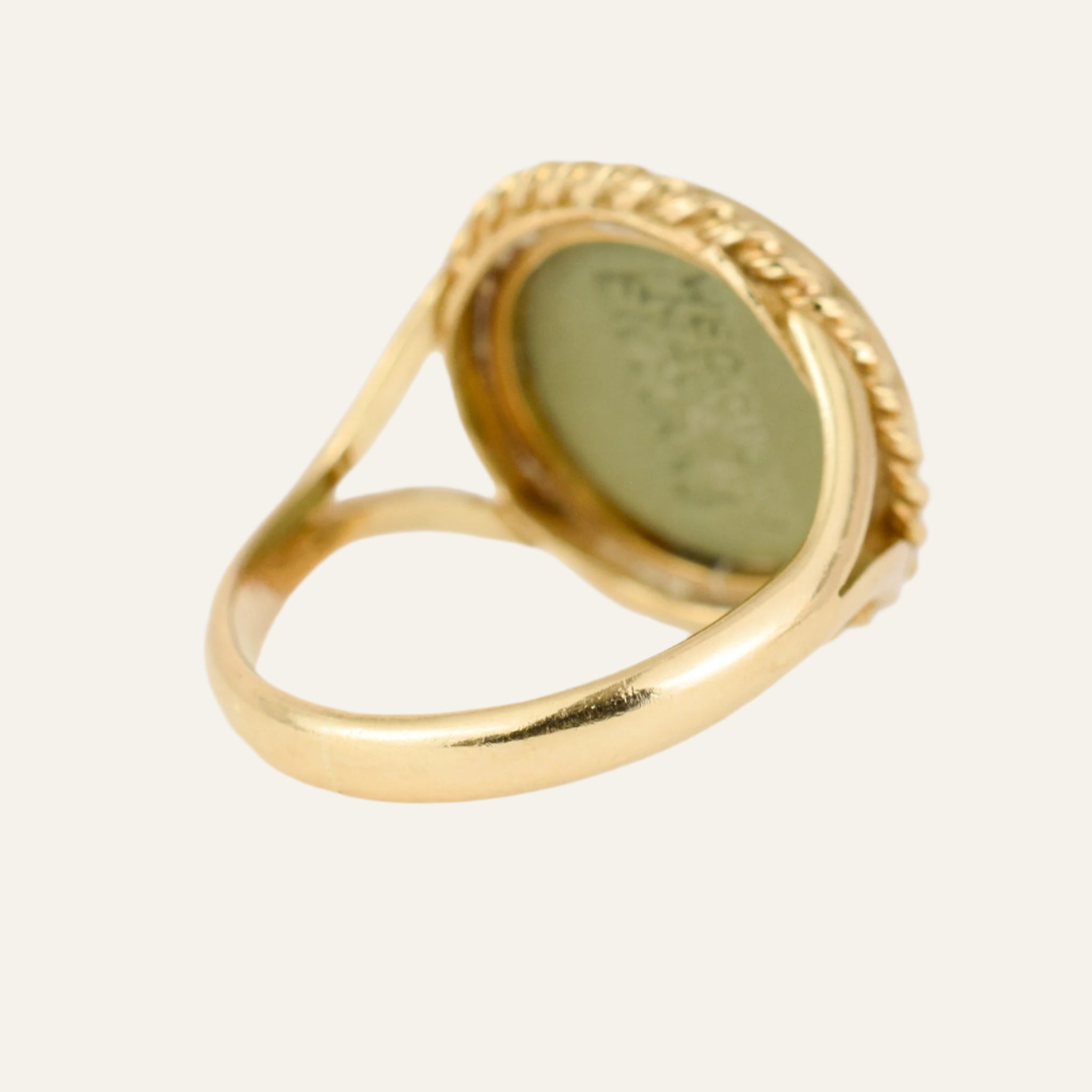Sea foam Signet Ring