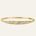 62mm Two-Toned Diamond Accent Bangle