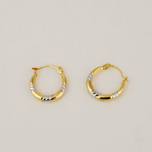 15mm Two-Toned Etched Hoops