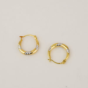 15mm Two-Toned Etched Hoops