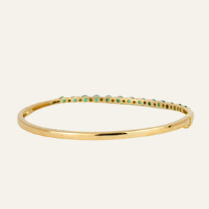 Emerald and Diamond Bangle