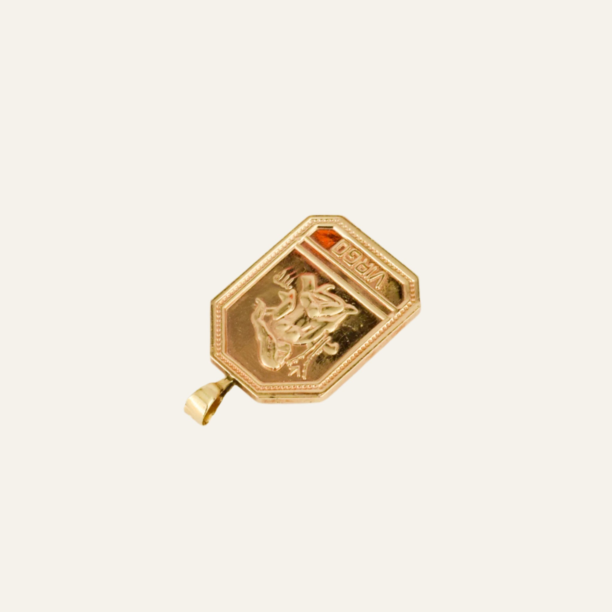 Vintage Virgo Zodiac Pendant