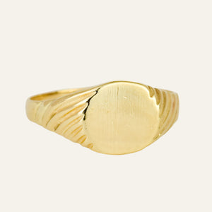 Vintage Oval Blank Signet