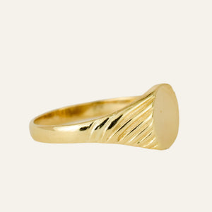 Vintage Oval Blank Signet