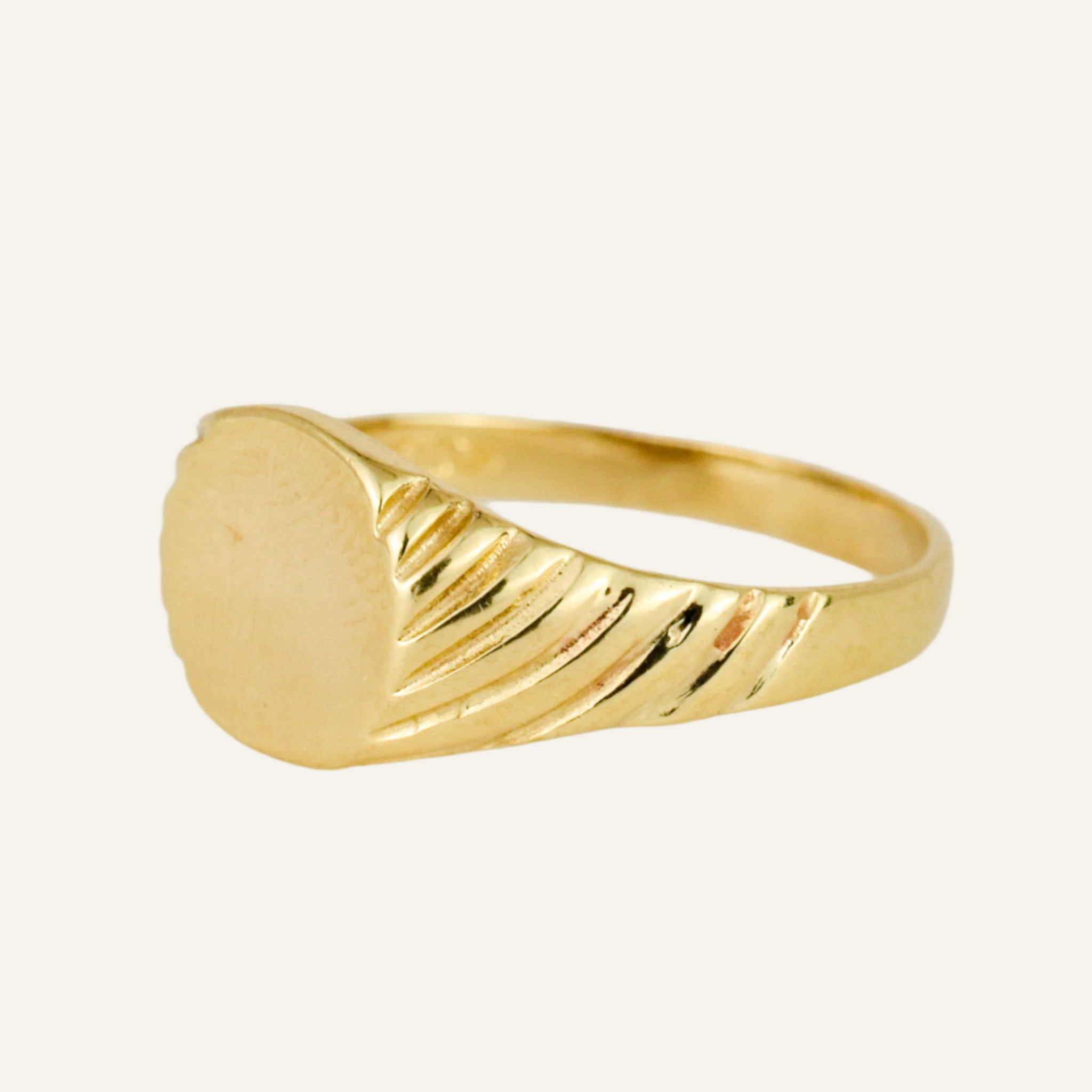 Vintage Oval Blank Signet