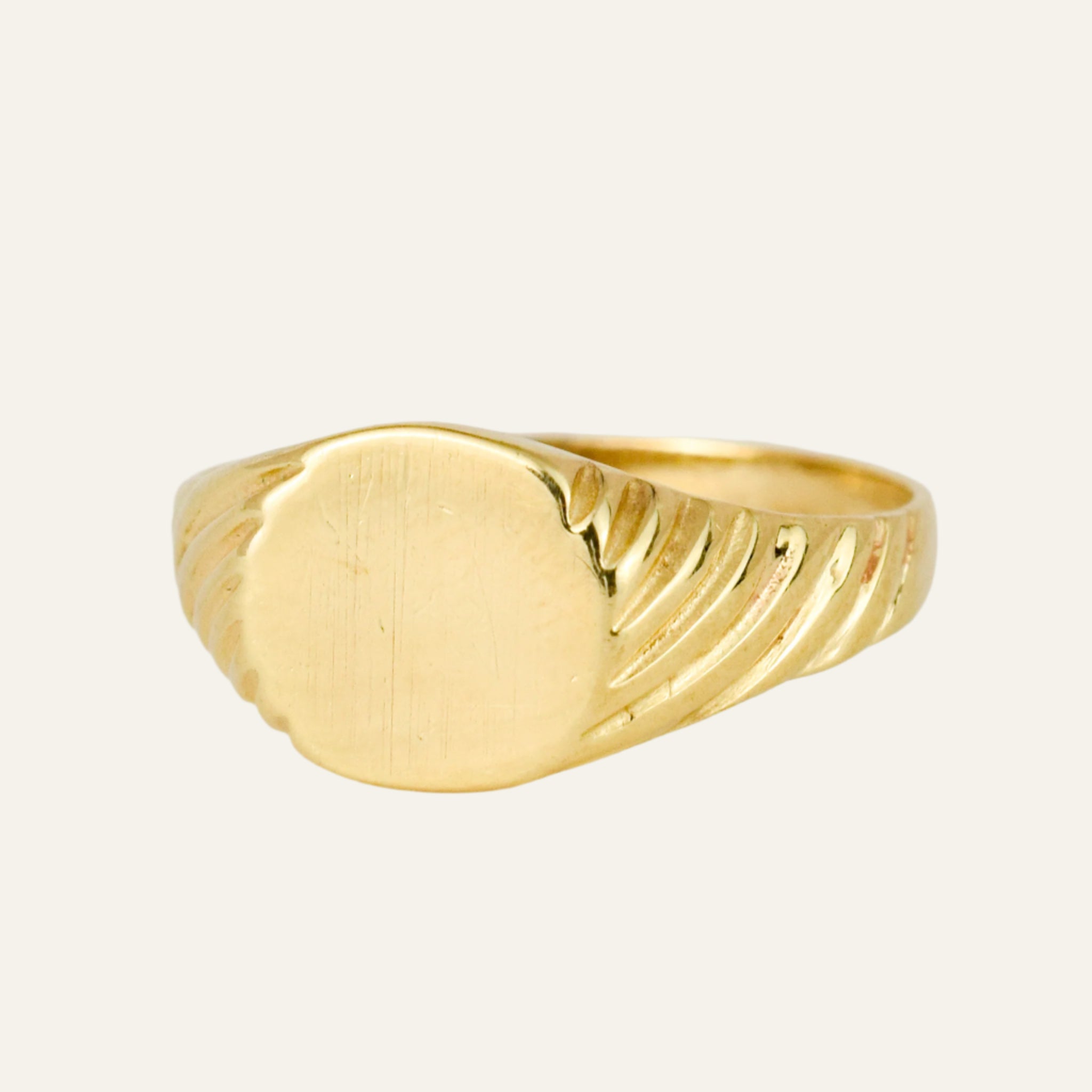 Vintage Oval Blank Signet