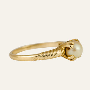 Twist Pearl Ring