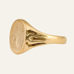 'H' Signet Ring