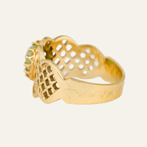 Lattice Jadeite Ring