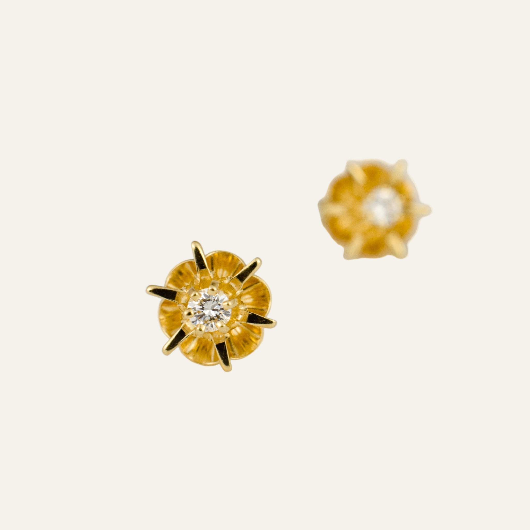 Vintage Star Diamond Studs