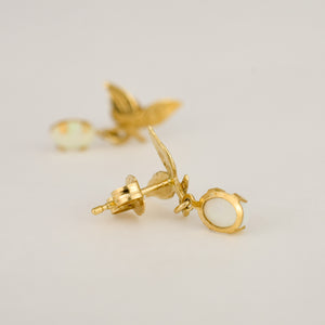 Dangling Opal Studs
