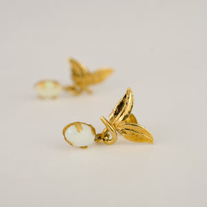 Dangling Opal Studs