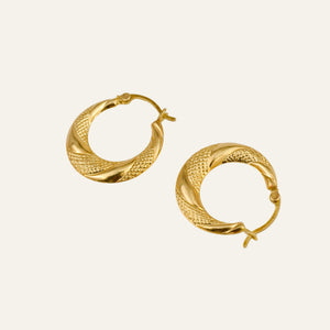 22.5mm Twist Detail Hoops