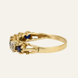 Vintage Sapphire and Diamond Ring