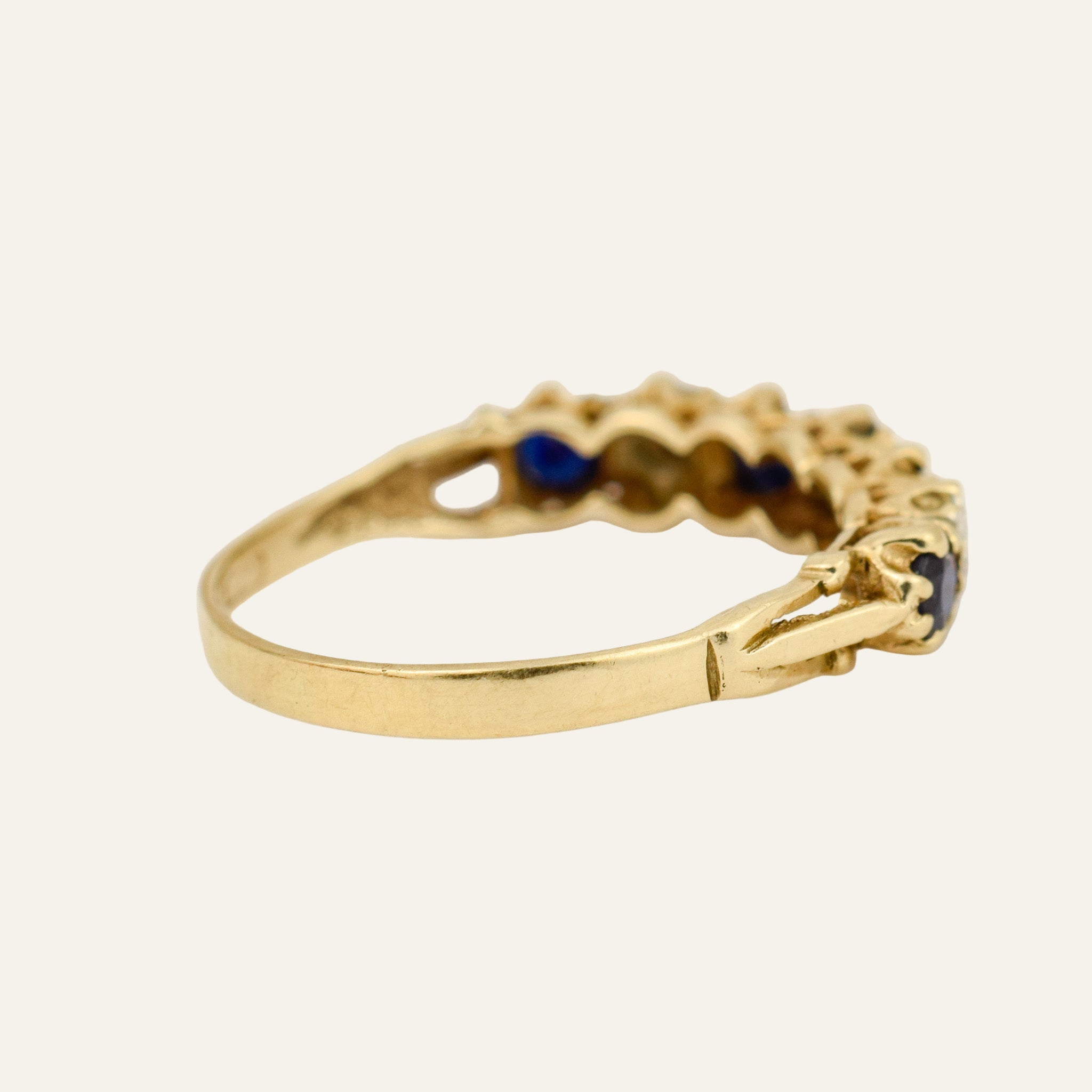 Vintage Sapphire and Diamond Ring