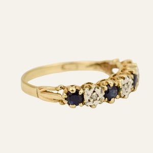 Vintage Sapphire and Diamond Ring