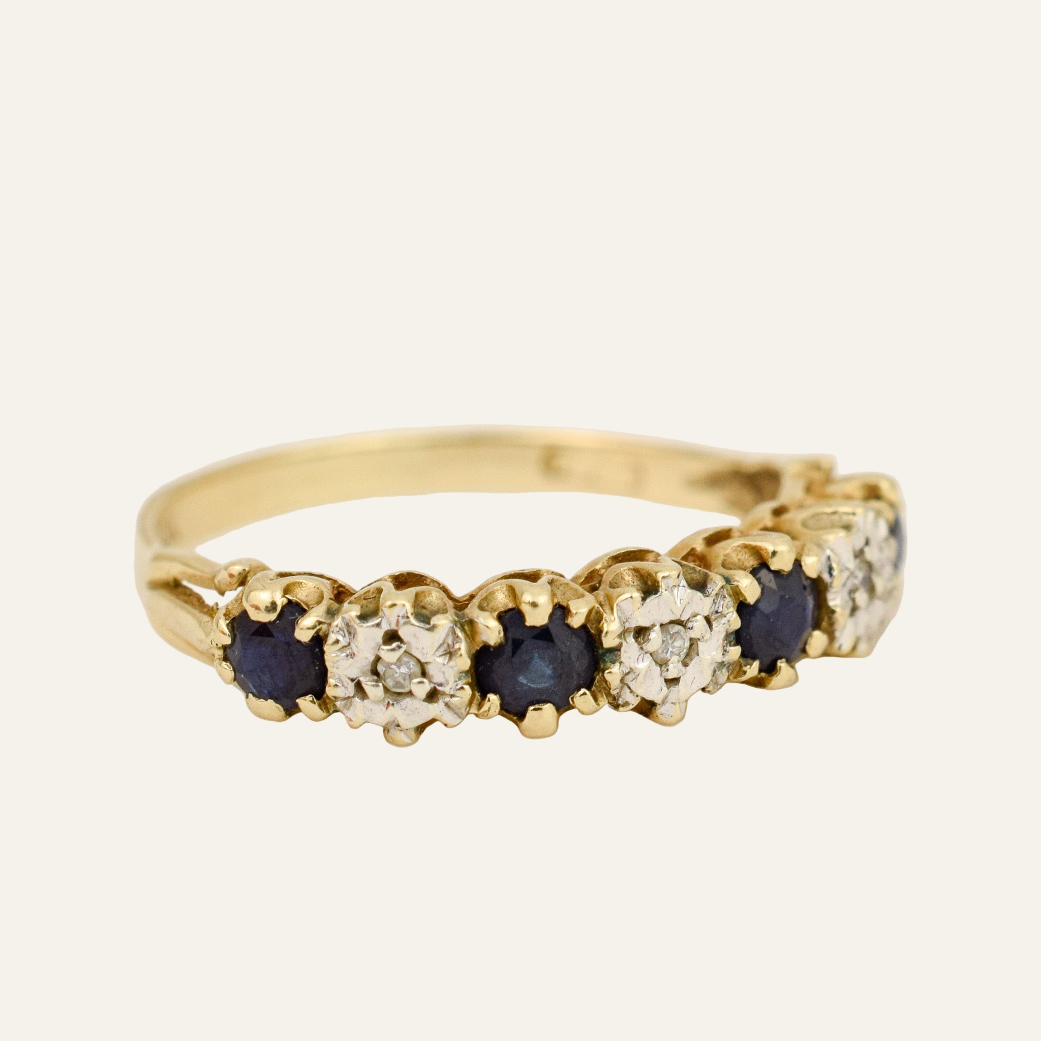 Vintage Sapphire and Diamond Ring
