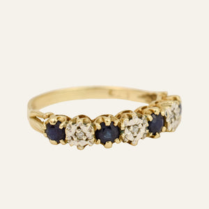 Vintage Sapphire and Diamond Ring