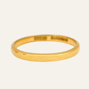 2.2mm 22k Gold Band