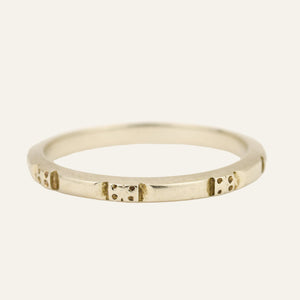 White Gold Orange Blossom Band