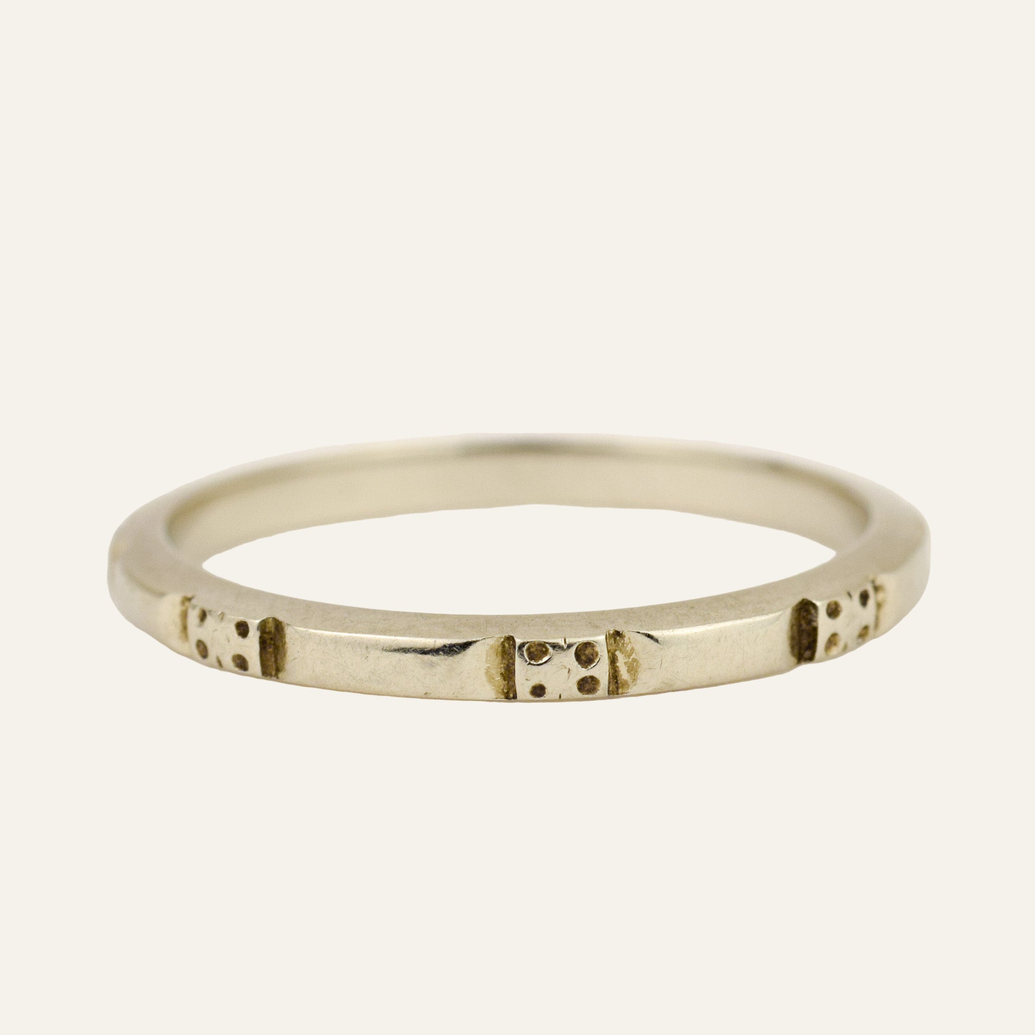 White Gold Orange Blossom Band