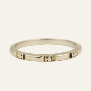 White Gold Orange Blossom Band